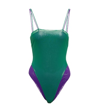 Lamé one-piece swimsuit | Oséree