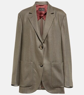 Cashmere and alpaca wool blazer | Loro Piana
