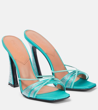 Verzierte Pantoletten Lust aus Satin | D'Accori