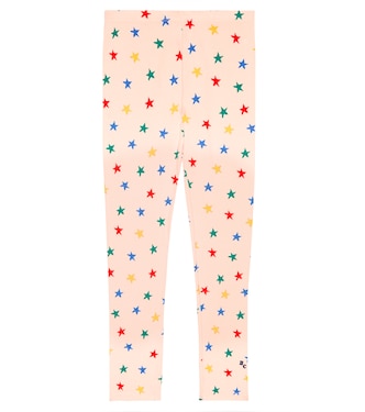 Printed cotton-blend jersey leggings | Bobo Choses