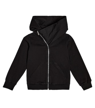 Mountain cotton jersey hoodie | Rick Owens Kids