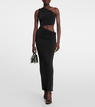 Abito lungo monospalla Yana con cut-out | Jade Swim