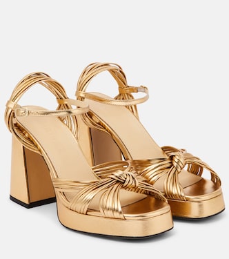 Sandalias Springs de piel metalizada | Souliers Martinez
