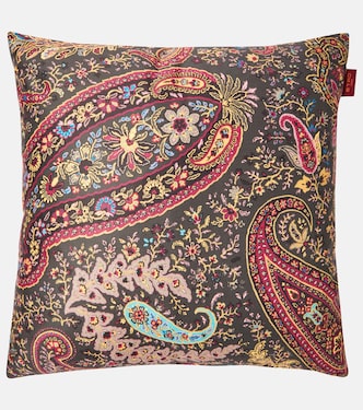 Embroidered cotton cushion | Etro