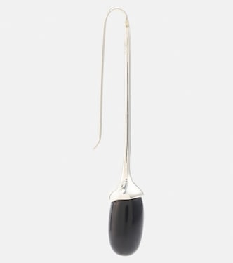 Boucles d'oreilles Long Dripping Stone en argent sterling et onyx | Sophie Buhai