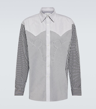 Camicia in misto cotone a righe | Maison Margiela