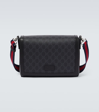 Messenger Bag GG mit Leder | Gucci