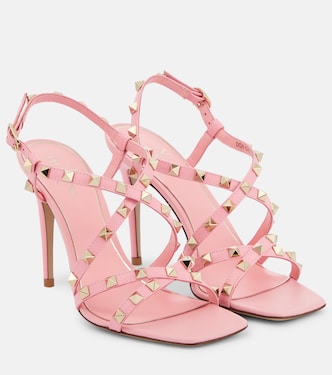 Rockstud 100 leather sandals | Valentino Garavani
