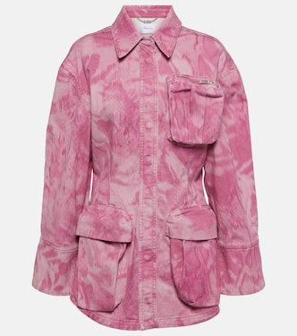 Camouflage denim cargo jacket | Blumarine