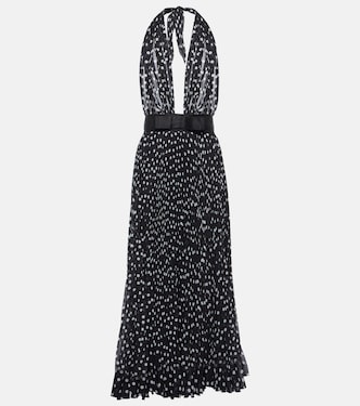 Abito midi in chiffon a pois | Dolce&Gabbana