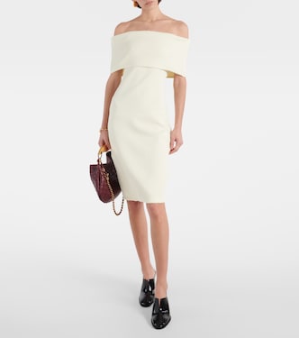 Robe midi à encolure bardot | Bottega Veneta