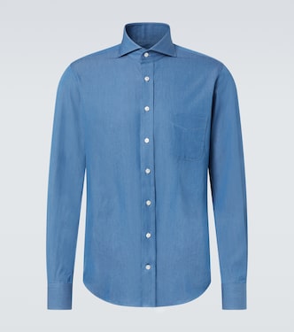 Cotton chambray shirt | Thom Sweeney