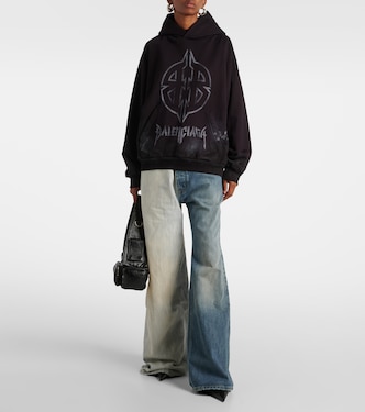 Fifty-Fifty low-rise wide-leg jeans | Balenciaga