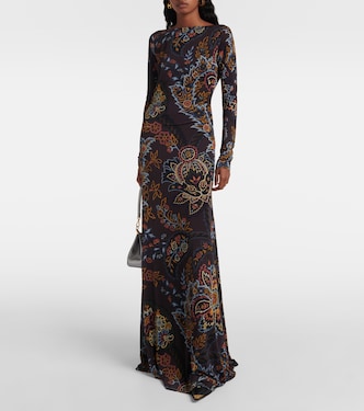 Abito lungo con stampa floreale | Etro