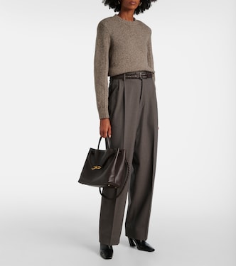 Gerade Mid-Rise-Hose aus Wolle | Bottega Veneta