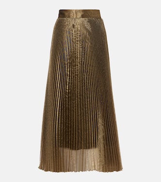Falda midi plisada en jacquard | Dolce&Gabbana