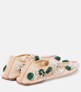 Embla embellished mesh ballet flats | Christopher Esber