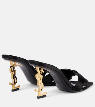 Mules Opyum 85 in raso | Saint Laurent