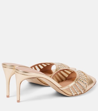 Bellatrix 70 metallic leather mules | Malone Souliers