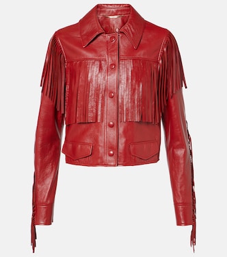 Fringed leather jacket | Chloé