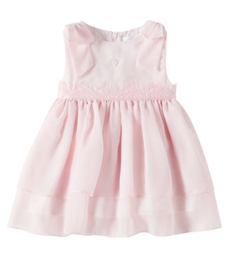 Bow-detail chiffon dress | Patachou