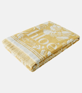 Floral cotton terry beach towel  | Chloé