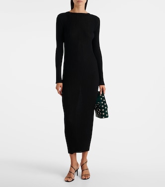 Robe longue Sigrid en laine | Khaite