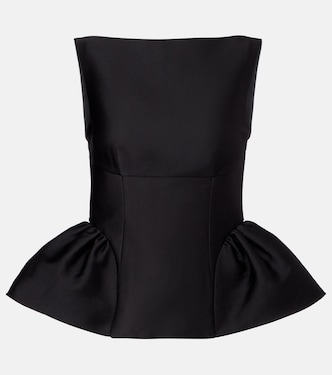 Peplum taffeta top | Roland Mouret
