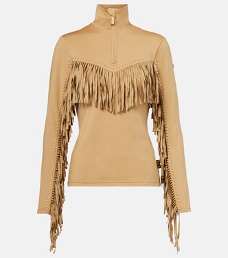 Whisper studded fringed ski top | Goldbergh