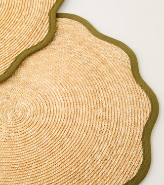 Set of 2 straw placemats | La DoubleJ