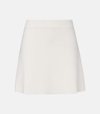 Clare high-rise cashmere miniskirt | Lisa Yang