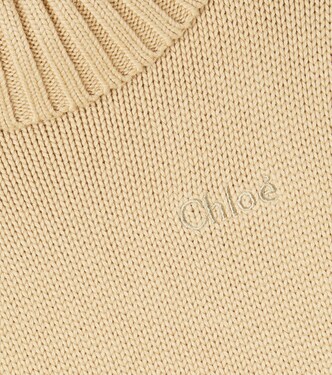 Turtleneck cotton and wool sweater | Chloé Kids