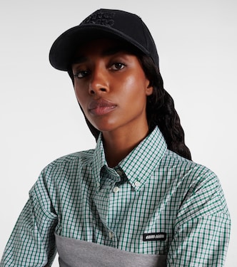 Logo denim baseball cap | Miu Miu