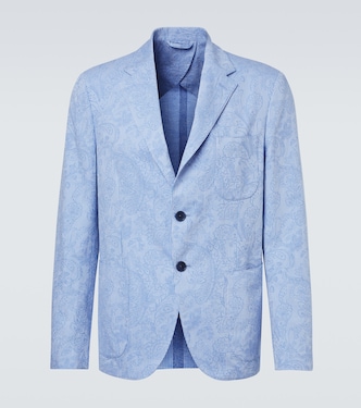 Woven cotton jersey blazer | Etro