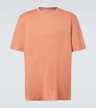 Logo cotton jersey T-shirt | Brunello Cucinelli
