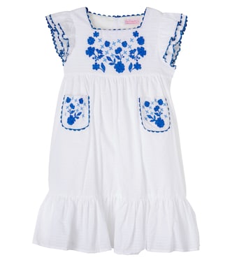 Evelyn embroidered cotton dress | La Coqueta