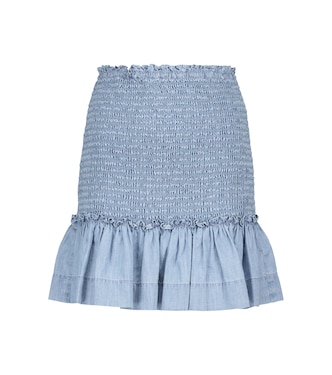 Minifalda Aloya de chambray | Veronica Beard