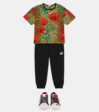 Baskets en cuir à ornements | Dolce&Gabbana Kids