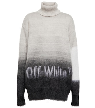 Jersey en mezcla de mohair degradado | Off-White