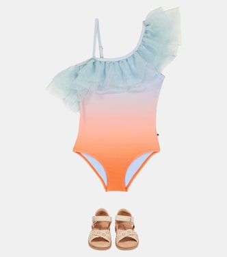 Nilla ruffle-trimmed swimsuit | Molo