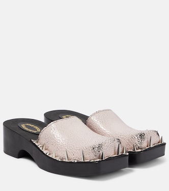 Mules in suede con borchie | Acne Studios