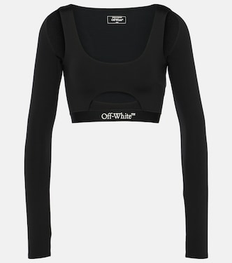 Logo cutout cropped top | Off-White