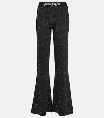 Bedruckte Mid-Rise-Schlaghose | Palm Angels