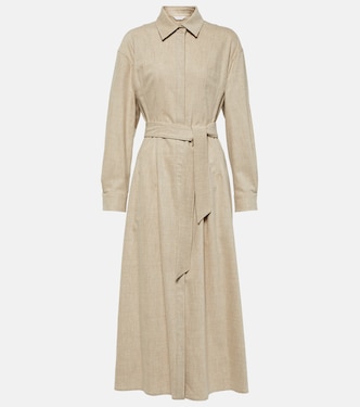 Robe chemise Edro en laine et cachemire | Max Mara