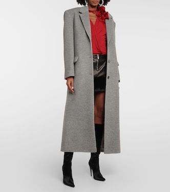 Single-breasted alpaca and wool coat | Magda Butrym