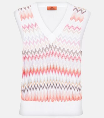 Gilet in maglia a zig-zag | Missoni
