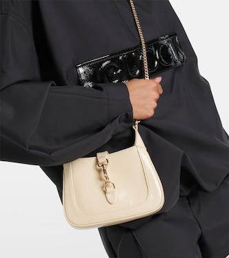 Schultertasche Gucci Jackie Notte Mini aus Lackleder | Gucci