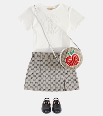 GG canvas cotton-blend skirt | Gucci Kids