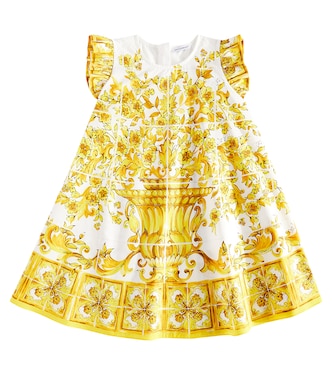 Abito in cotone con stampa | Dolce&Gabbana Kids