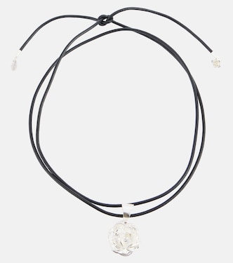 Rose sterling silver charm necklace | Magda Butrym